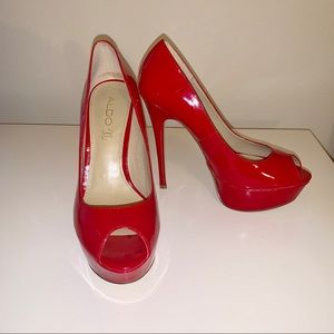 Like New Aldo Peep Toe Pumps